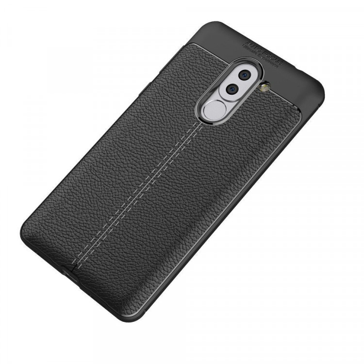 Чехол-накладка Litchi Grain для Huawei Honor 6x 2016 (черный)