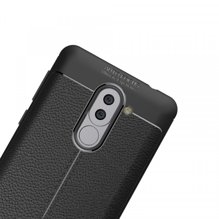 Чехол-накладка Litchi Grain для Huawei Honor 6x 2016 (черный)