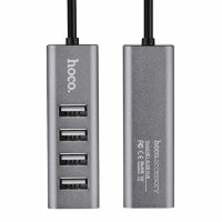 USB-Хаб на 4 порта Hoco HB1 (серый)