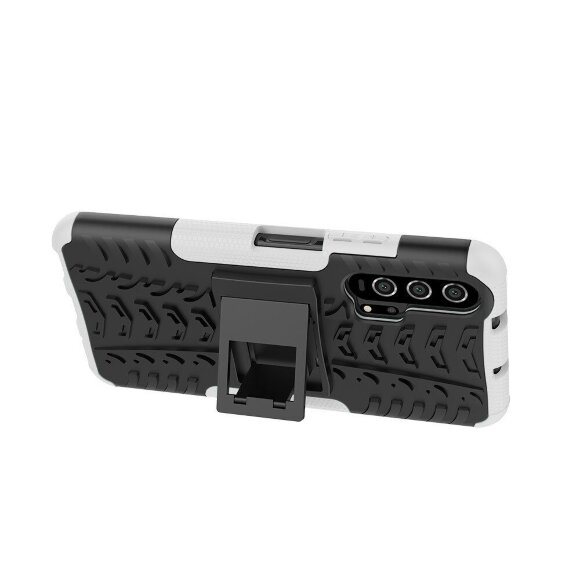 Чехол Hybrid Armor для Huawei nova 5T / Honor 20 Pro / Honor 20 (черный + белый)