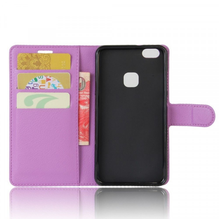 Чехол с визитницей для Huawei P10 Lite (фиолетовый)