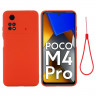 Силиконовый чехол Mobile Shell для Xiaomi Poco M4 Pro 4G (красный)