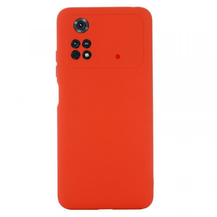 Силиконовый чехол Mobile Shell для Xiaomi Poco M4 Pro 4G (красный)