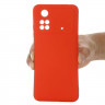Силиконовый чехол Mobile Shell для Xiaomi Poco M4 Pro 4G (красный)