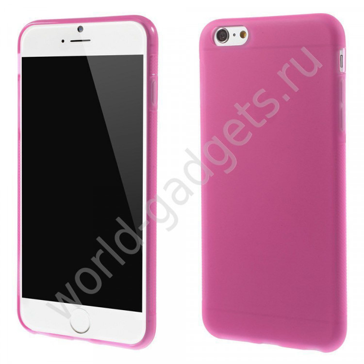 Нескользящий чехол для iPhone 6 Plus (розовый)