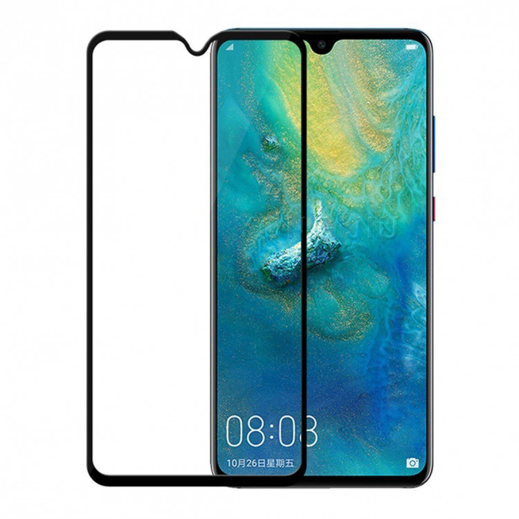 Защитное стекло 3D для Huawei Mate 20 (черный)