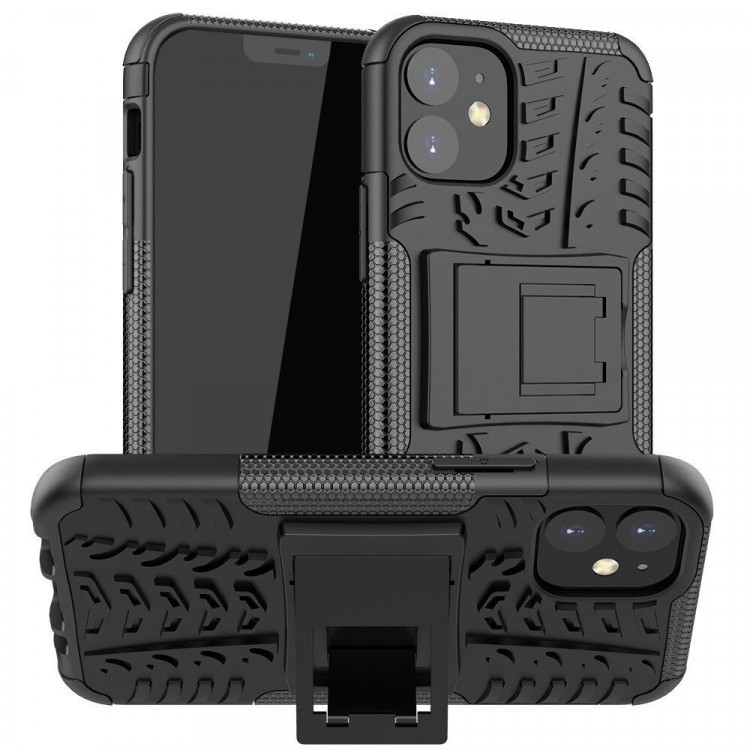 Чехол Hybrid Armor для iPhone 12 mini (черный)