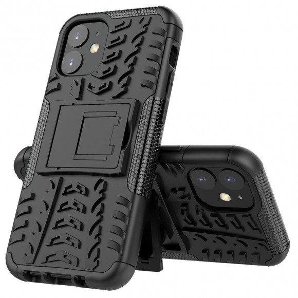 Чехол Hybrid Armor для iPhone 12 mini (черный) Чехол Hybrid Armor для iPhone 12 mini (черный)