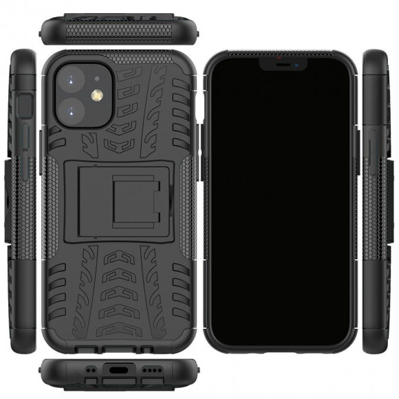 Чехол Hybrid Armor для iPhone 12 mini (черный) Чехол Hybrid Armor для iPhone 12 mini (черный)