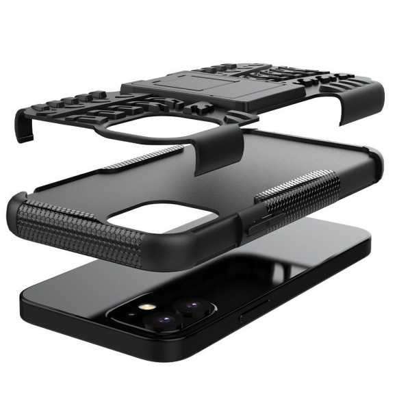 Чехол Hybrid Armor для iPhone 12 mini (черный) Чехол Hybrid Armor для iPhone 12 mini (черный)