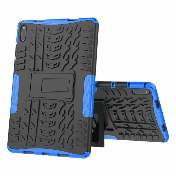 Чехол Hybrid Armor для HUAWEI MatePad 11 / MatePad C7 (черный + голубой) Чехол Hybrid Armor для HUAWEI MatePad 11 / MatePad C7 (черный + голубой)