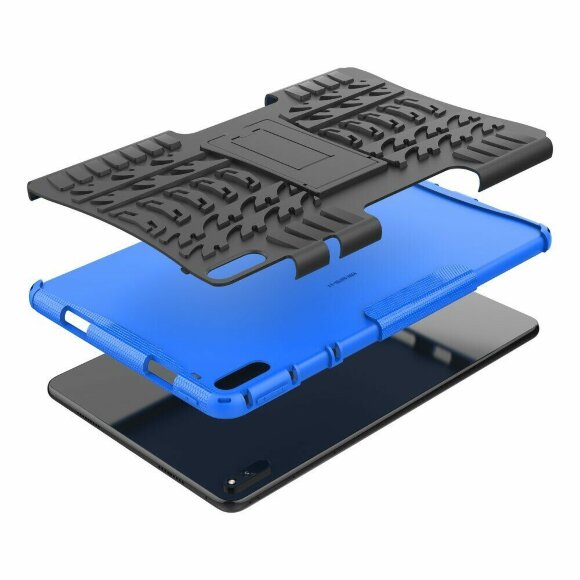 Чехол Hybrid Armor для HUAWEI MatePad 11 / MatePad C7 (черный + голубой) Чехол Hybrid Armor для HUAWEI MatePad 11 / MatePad C7 (черный + голубой)