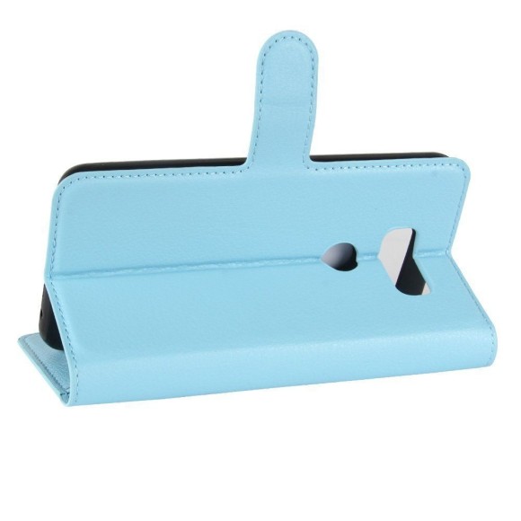 Чехол с визитницей для LG V30 (голубой) Чехол с визитницей для LG V30 (голубой)