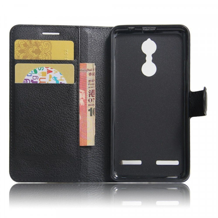 Чехол с визитницей для Lenovo K6 Note (черный)
