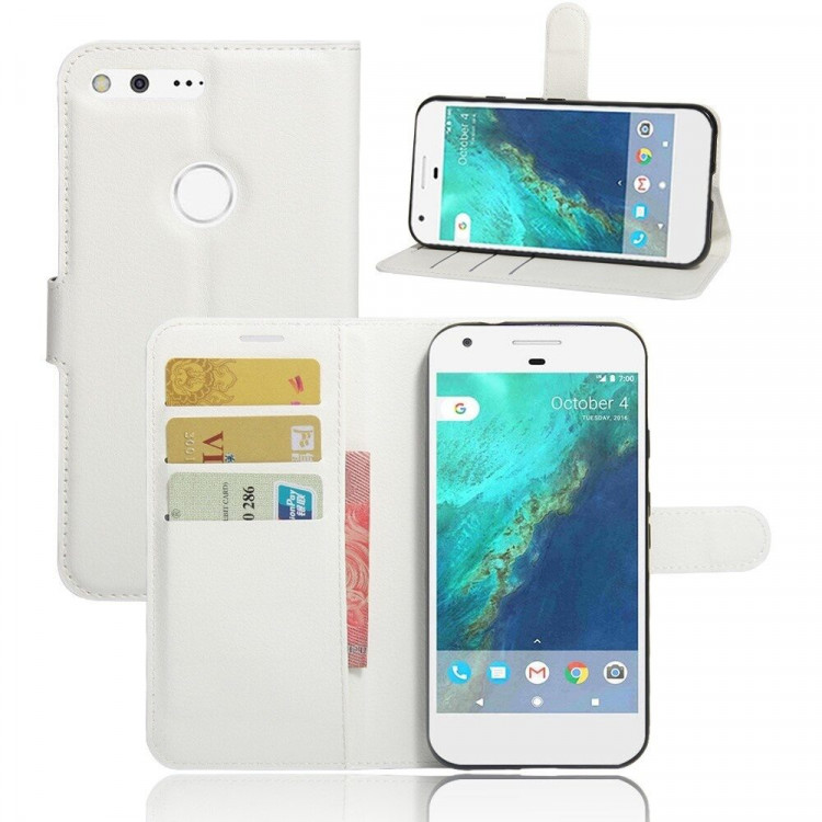 Чехол с визитницей для Google Pixel (белый)