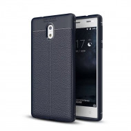 Чехол-накладка Litchi Grain для Nokia 3 (темно-синий) Чехол-накладка Litchi Grain для Nokia 3 (темно-синий)