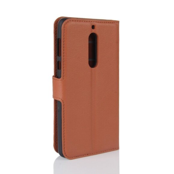 Чехол с визитницей для Nokia 5 (коричневый)