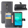 Чехол с визитницей для ASUS ZenFone Go ZB552KL  (черный)