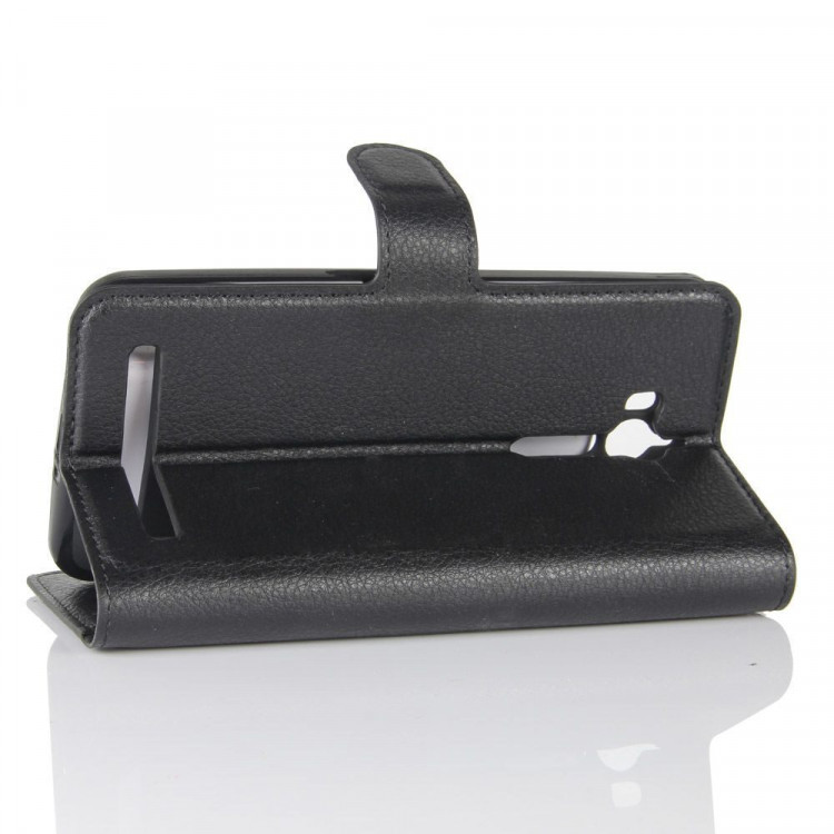 Чехол с визитницей для ASUS ZenFone Go ZB552KL  (черный)