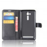 Чехол с визитницей для ASUS ZenFone Go ZB552KL  (черный)