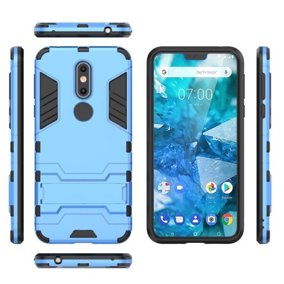 Чехол Duty Armor для Nokia 7.1 (голубой) Чехол Duty Armor для Nokia 7.1 (голубой)