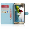 Чехол с визитницей для ASUS Zenfone 3 ZE552KL (голубой)