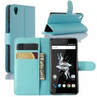 Чехол с визитницей для OnePlus X (голубой)