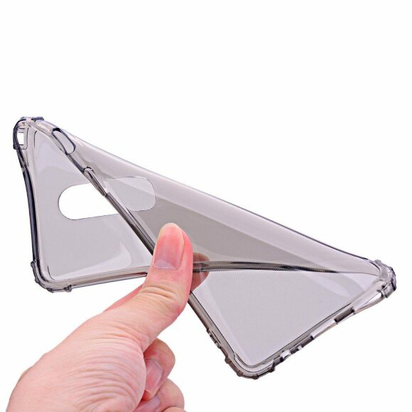 Силиконовый чехол с усиленными бортиками для OnePlus 6 (черный)