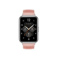 Кожаный ремешок для Huawei Watch Fit 2 (розовый)