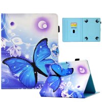Универсальный чехол Coloured Drawing для планшета 10 дюймов (Blue Butterfly)