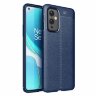 Чехол-накладка Litchi Grain для OnePlus 9 (темно-синий)