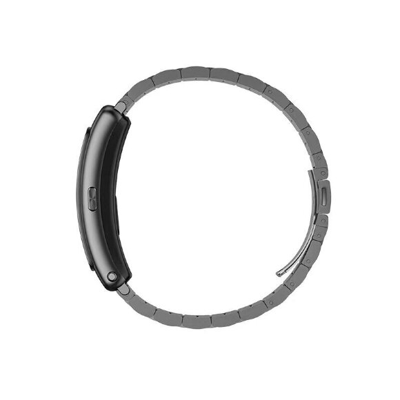 Стальной браслет для Huawei Watch Fit Mini и часов с креплением 16мм (серый)