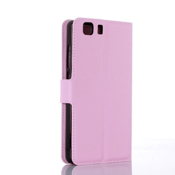 Чехол с визитницей для DOOGEE X5 / X5 Pro (розовый)