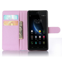Чехол с визитницей для DOOGEE X5 / X5 Pro (розовый)