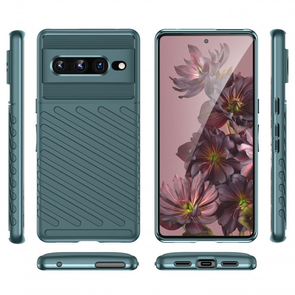 Чехол-накладка Thunder Series для Google Pixel 7 Pro (зеленый)