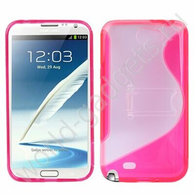 Чехол с подставкой для Samsung Galaxy Note 2 / N7100 (розовый)