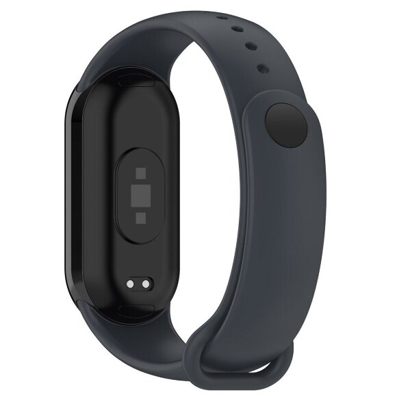 Силиконовый ремешок для Xiaomi Mi Smart Band 8, Xiaomi Mi Band 8 (серый) Силиконовый ремешок для Xiaomi Mi Smart Band 8, Xiaomi Mi Band 8 (серый)