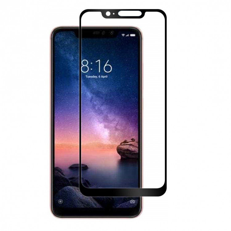Защитное стекло FULL 3D для Xiaomi Redmi Note 6 Pro (черный)