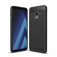 Чехол-накладка Carbon Fibre для Samsung Galaxy A8 Plus (2018) (черный) Чехол-накладка Carbon Fibre для Samsung Galaxy A8 Plus (2018) (черный)