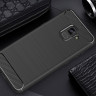 Чехол-накладка Carbon Fibre для Samsung Galaxy A8 Plus (2018) (черный)