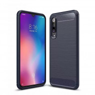 Чехол-накладка Carbon Fibre для Xiaomi Mi 9 SE (темно-синий) Чехол-накладка Carbon Fibre для Xiaomi Mi 9 SE (темно-синий)