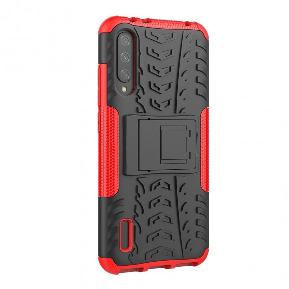 Чехол Hybrid Armor для Xiaomi Mi CC9e / Xiaomi Mi A3 (черный + красный) Чехол Hybrid Armor для Xiaomi Mi CC9e / Xiaomi Mi A3 (черный + красный)