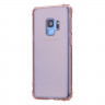 Силиконовый чехол с усиленными бортиками для Samsung Galaxy S9 (розовый)