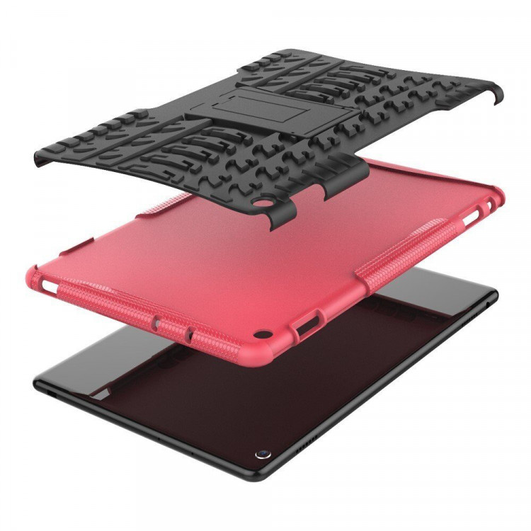 Чехол Hybrid Armor для Huawei MediaPad M3 Lite 10 (черный + розовый)