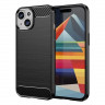 Чехол-накладка Carbon Fibre для iPhone 15 Plus (черный)