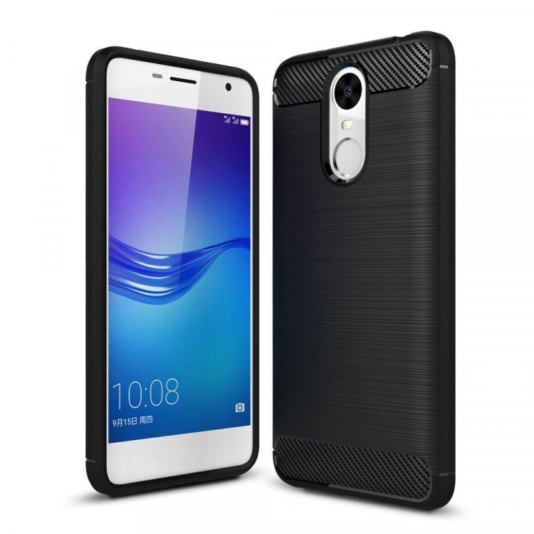 Чехол-накладка Carbon Fibre для Huawei Enjoy 6 (черный)