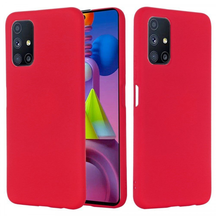 Силиконовый чехол Mobile Shell для Samsung Galaxy M51 (красный)