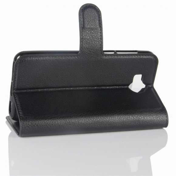 Чехол с визитницей для Huawei Y5 2017 / Y6 2017 (черный) Чехол с визитницей для Huawei Y5 2017 / Y6 2017 (черный)