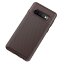 Чехол-накладка Resistant Carbon для Samsung Galaxy S10 (коричневый)
