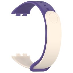 Силиконовый ремешок для Honor Band 9 (фиолетовый, бежевый)